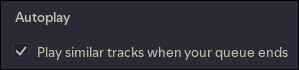 Smart autoplay + library search